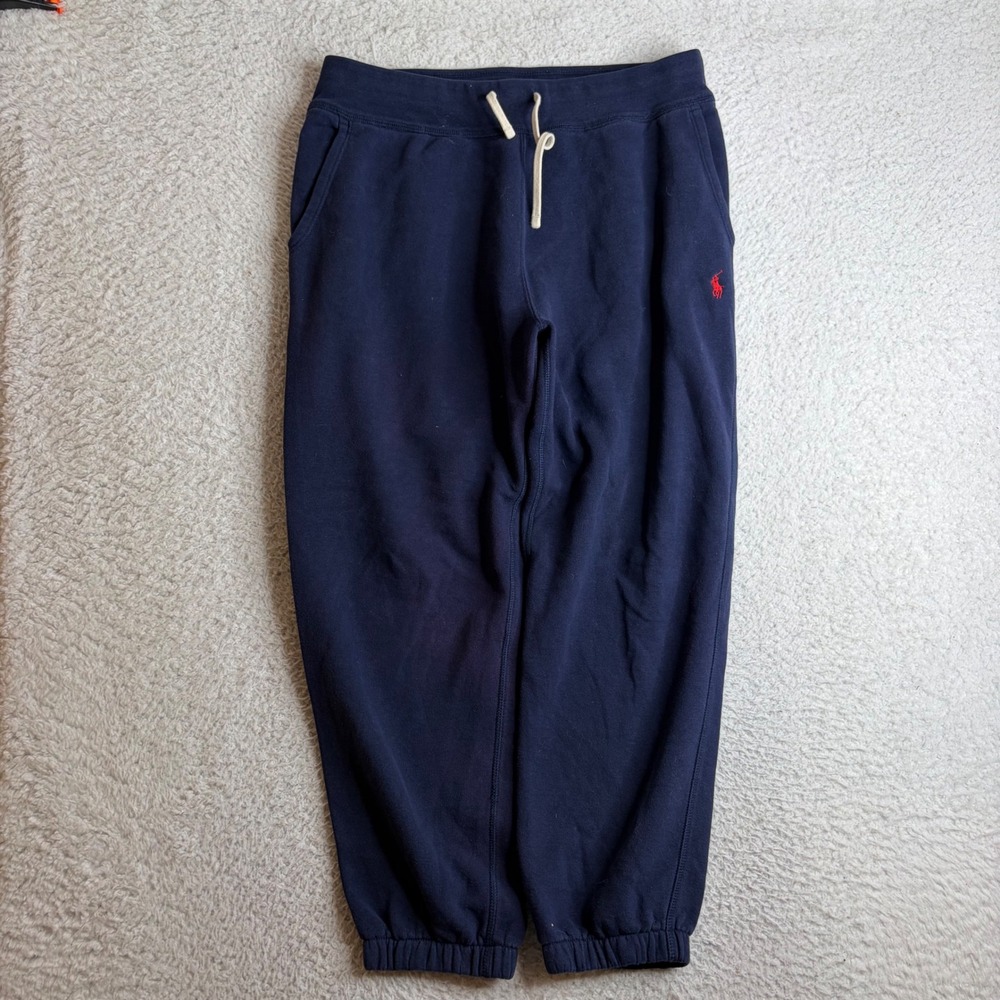 Polo Ralph Lauren Mens Navy Blue Pony Logo Jogger Sweatpants Large loose